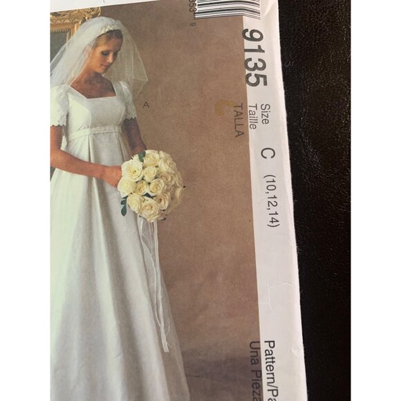 McCall's Misses Bridal Gown and Bridesmaid Dress Sewing Pattern Sz 10 - 14 9135 - Picture 5 of 10